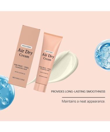 Eventerde Hair Cream 100ml Air Drying Cream Without Heat Conditioner Long Lasting Hydration Smoothing For Light Holding Curl Definition Silky Shiny Defines Texture Appearance Women - Buy Online on GoSupps.com