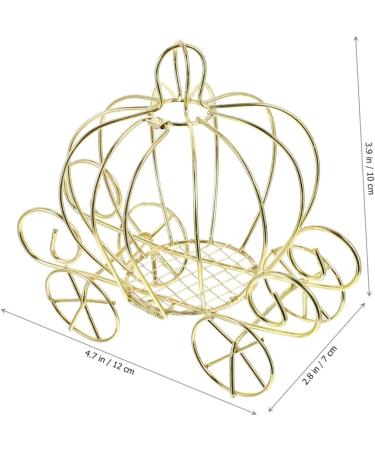 Alipis 4pcs Pumpkin Cart Metal Candy Box Ornament Decor Girls Candy Container Halloween Metallic Line Baby 12x10cmx4pcs Goldenx4pcs - Buy Online on GoSupps.com