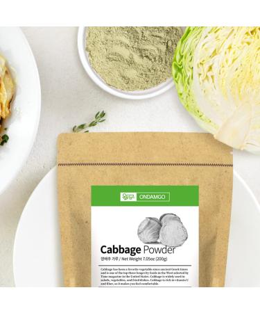 ONDAMGO Cabbage Powder 200g - Rich in Nutrients for Baking & Seasoning - Blends Well in Smoothies & Shakes - 7.05 Oz - Buy Online on GoSupps.com
