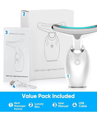 Red Light Therapy Face Massager for Neck Lines, Wrinkles & Double Chin Reduction - Buy Online on GoSupps.com