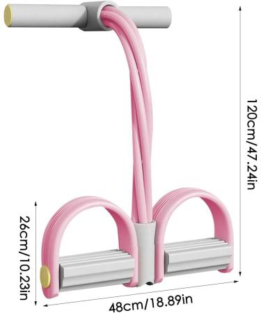 Pedal Resistance Band | Multifunction Tension Rope 6-Tube Elastic Yoga Pedal Puller Trainer EZ Workout Women Tension Rope Ankle Puller for Abdomen/Arm/Leg Stretching Slimming Training - Buy Online on GoSupps.com