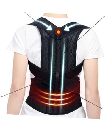 Buy Healifty Adjustable Straps Lumbar Support Posture Brace for Men & Women - XXL Black - Best Support Belt for Improved Posture & Comfort - Buy Online on GoSupps.com