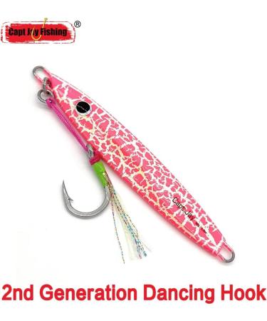 Capt Jay Fishing Saltwater Jigs - 80g New Leopard Pink - Speed, Slow, Pitching & Vertical Jigging Lures - Buy Online on GoSupps.com