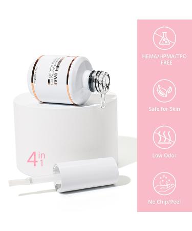 Buy Nicedeco Clear Rubber Base 15ml | Soak Off LED UV Nail Gel for Perfect Manicure - International Shipping Available - Buy Online on GoSupps.com