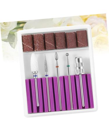 Ipetboom 1 Set Faux Nails Artificial Nails Herramientas Para U as Manicure Tool Esterilizador De Manicure Nail Drill Bits Electric Manicure Nail File Tungsten Steel Grinding Head Purple - Buy Online on GoSupps.com