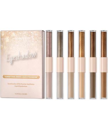  Paupi res Liquide Paillet | Double Embout Haute Pigmentation 6 Pi ces Maquillage Des Yeux Et Liquide - Pour Voyage F te Travail Banquet Occasions Sp ciales Mariage Dames Filles - Buy Online on GoSupps.com