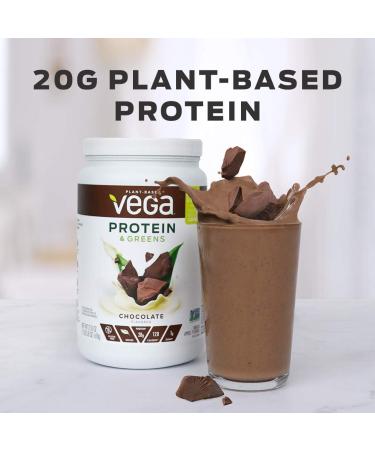 Vega Protein & Greens Powder Vanilla 18.6 oz - Gluten-Free Dairy-Free Vegan Plant-Based Protein Non-GMO - Buy Online on GoSupps.com