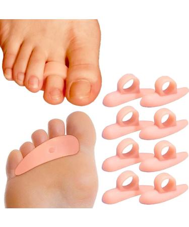 4x Silicone Gel Toe Separator Hammer Toe Pad Correction Hallux Valgus Pad