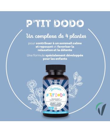 VITAVEA BIEN-ETRE - P'tit Dodo Gummies - Triple action: Sleep Relaxation Relaxation - No melatonin and no addiction - Special for children from 3 years - 30 sleep gummies - Raspberry taste - Buy Online on GoSupps.com