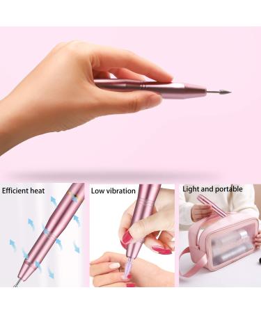 Folai Pink Electrical Nail Drill - USB Type Sand Bands for Nail Removal & Professional Manicure/Pedicure Tools for Home Salon - Buy Online on GoSupps.com
