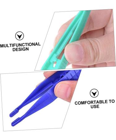 Healeved 120 STK Eyebrow Tweezers - Portable Plastic Tweezettes Makeup Tool Kit for Perfect Eyebrows - Buy Online on GoSupps.com