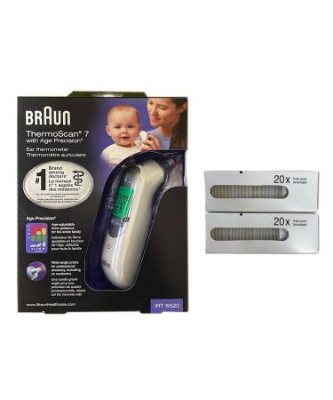 Braun Thermoscan 7 IRT6520 Thermometer + 40 ThermoScan Lens Filters - Buy Online on GoSupps.com