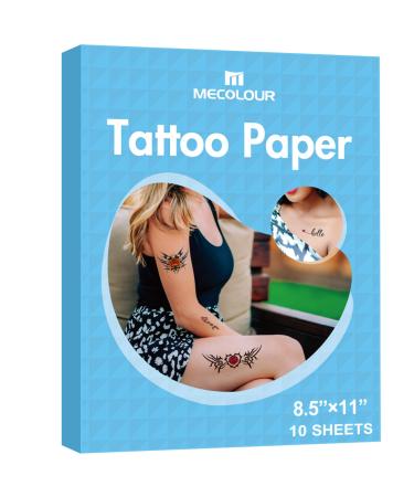 MECOLOUR Printable Temporary Tattoo Paper for LASER Printer 8.5X11 10 Sheets  DIY Image Transfer Decal Paper for Skin Laser-10 Sheets - Buy Online on GoSupps.com