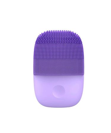 inFace Facial Cleansing Brush Face Skin Care Tools Waterproof Silicone Electric Sonic Cleanser Beauty Massager (Purple)