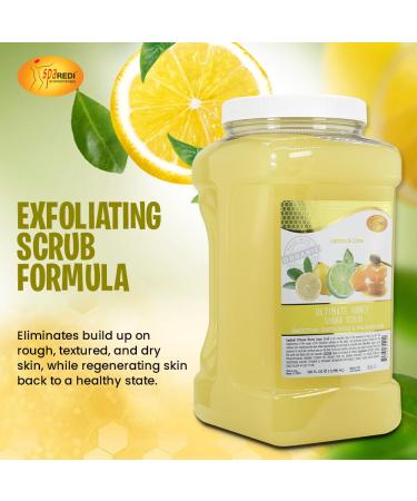 SPA REDI Sugar Body Scrub - Honey Lemon & Lime 128 Oz | Exfoliating & Moisturizing Body Exfoliator for Smooth Glowing Skin - International Shipping Available - Buy Online on GoSupps.com