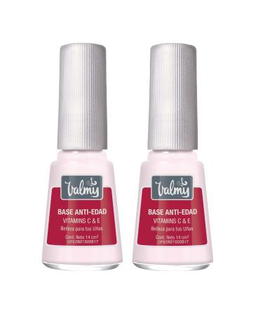 Valmy Valmy Pack with two anti-aging bases with vitamin C and E treatment to prevent stretch marks imperfections and help the growth of healthy and strong nails (15ml each)
