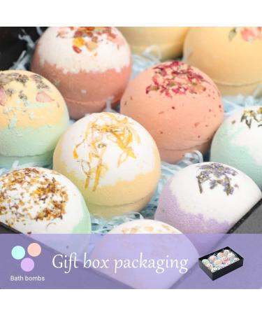 12Pcs Handmade Bath Bomb Gift Set for Women | Spa Kit for Birthday, Mother's Day, Valentine's & Christmas | Perfect Gifts for Wife, Girlfriend - Buy Online on GoSupps.com