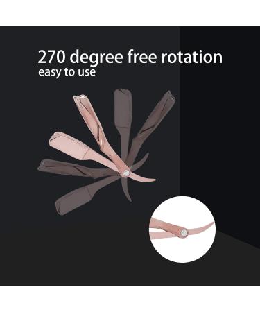 Buy Professional Folding Straight Edge Razor & Holder for Men - Rose Gold | Premium Quality Shaving Tool - International Shipping Available - Buy Online on GoSupps.com