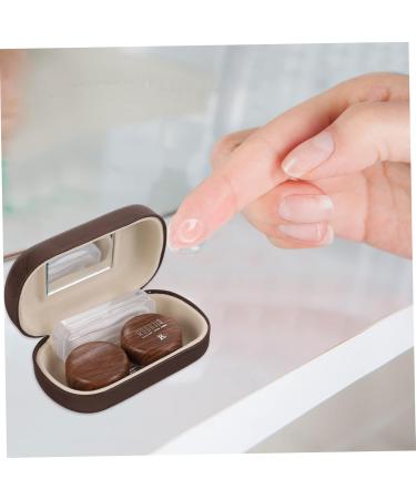 Healeeved Colored Contact Lens Care Kit - 1 Set of Travel Containers for Eye Lenses Cleaning Case & Nearsighted Storage - Plastic Compact Design (9.5x5.5cm) - Buy Online on GoSupps.com