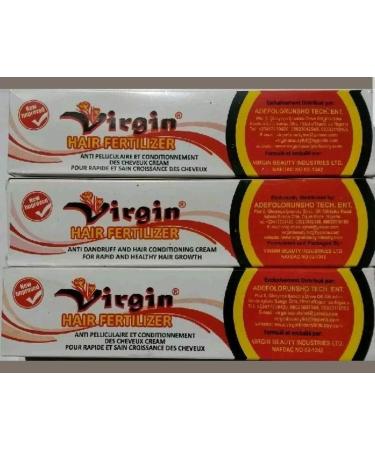 Virgin Hair Fertilizer 125gm x 3 - Fast Hair Growth Treatment - Buy Online on GoSupps.com