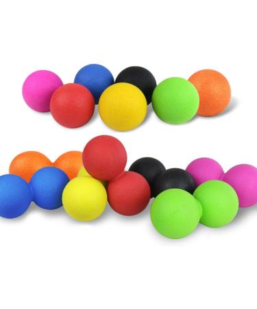 Lurrose Peanut Double Ball Massage Roller - Vibrating Acupressure & Trigger Point Foam Massage Ball for Body & Foot Relief - International Shipping - Buy Online on GoSupps.com