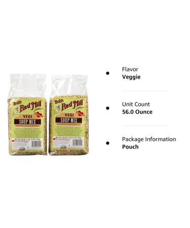 Bob's Red Mill Veggie Soup Mix 28oz - 2 Pack (1.75lb each) - Organic Vegetable Soup Mix - Buy Online on GoSupps.com