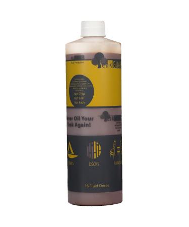Finish Premium Teak Cleaner and Brightener Water-Based No Oil Teak Wood Restorer & Protectant Teak Sealer & Polisher for Outdoor & Indoor Wood Furniture 16 oz 16oz TeakGuard