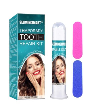 Provisional dentures dentures prosthesis temporary dental repair kit false teeth to fix the filling of the filling of a missing tooth for Halloween cosplay