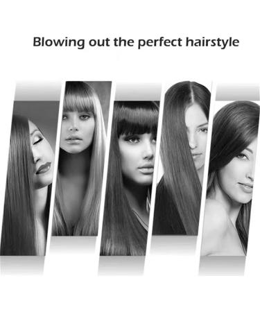 New Concept Hair Dryer-Super Lightweight- Powerful Motor-1200W Blow Dryer Professional H-Shape for Women Man Home Travel Salon Curly and Straight Hair Black - Buy Online on GoSupps.com