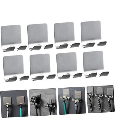 Zerodeko 60 pc Strong Sticky Hooks | Stainless Steel Self-Adhesive Bathroom Razor Holders & Hangers | Heavy-Duty Aluminum Bracket - Buy Online on GoSupps.com