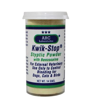 ARC Laboratories Kwik-Stop Styptic Powder for Dogs, Cats, and Birds, 14 g