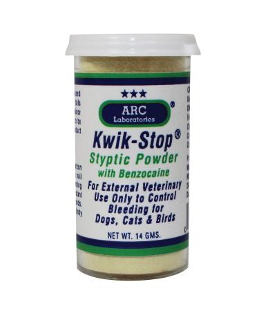 ARC Laboratories Kwik-Stop Styptic Powder for Dogs, Cats, and Birds, 14 g - Buy Online on GoSupps.com