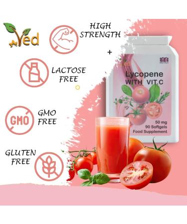 Ved Lycopene Supplement 50mg x 180 Softgels - Non-GMO Formula for Energy Balance - 6 Month Supply - Buy Online on GoSupps.com