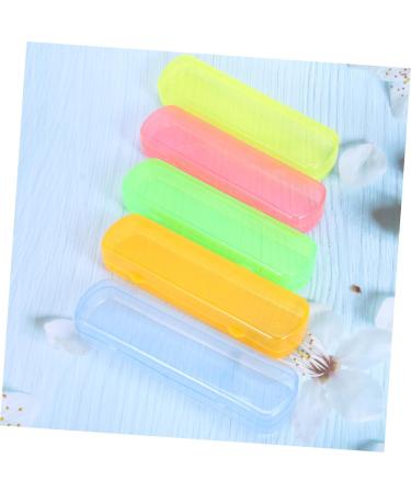 Buy Cabilock Travel Toothbrush & Holder Set - 5-Piece Portable Toothbrush and Toothpaste Organizer 21x5.5cm - International Shipping Available - Buy Online on GoSupps.com