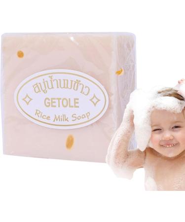 Anulely Moisturing Soap Rice Milk Soap Bar Natural Thai Rice Milk Soap Body Soap 3 Handmade Brightening Soap Body Cleansing Rice Soap For Face Body Hand - Buy Online on GoSupps.com