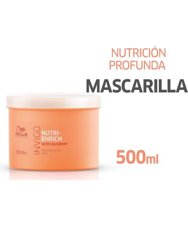 Wella Invigo Nutri-Enrich Deep Nourishing Hair Mask 500ml - Goji Berry Formula - Buy Online on GoSupps.com