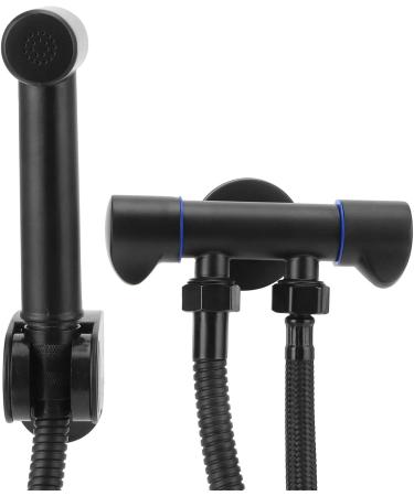 High Pressure Stainless Steel Toilet Sprayer G1/2 - Bidet Sprayer with 1 in 2 Out Angle Valve | Premium Bathroom Supplies - Buy Online on GoSupps.com
