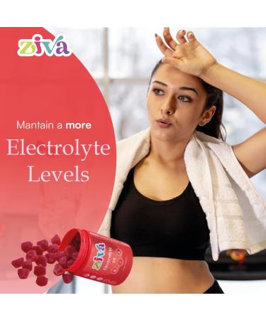 Ziva Electrolyte Gummies - Hydration & Energy Boost for Athletes | 60 Gummies for Rapid Rehydration - Buy Online on GoSupps.com