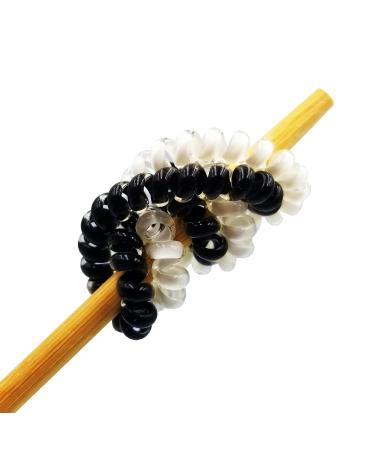 Candy Color 12 Piece Spiral Hair Ties | Small Multicolor Hair Coils | No Crease Coil Elastics for Women and Girls - Buy Online on GoSupps.com