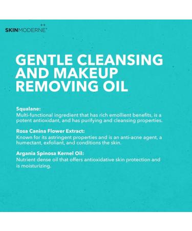 SKIN MODERNE++ Makeup Removing Smoothie - Gentle Vegan Cleansing Oil with Rosa Canina - 150ml | Plant-Based Skincare for All Skin Types - Buy Online on GoSupps.com
