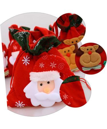 KOMBIUDA Pouch 3pcs Christmas Bag Candy Bags Christmas Packaging Bags Sack Bags Cute Storage Bags Drawstring Pouch - Buy Online on GoSupps.com