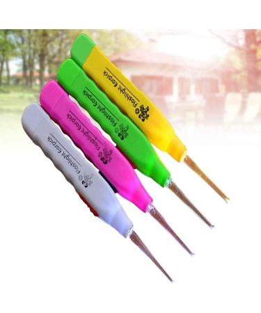 Yardwe LED Earpicks Spoon Flash Ear Wax Pick Remover Tool Ear Cleaner for Kids 4pcs (Random) - Buy Online on GoSupps.com