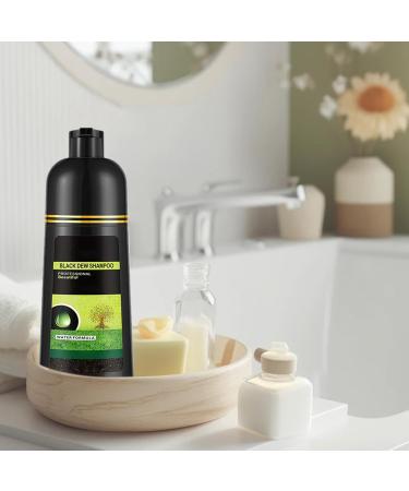 Buy Natural Black Hair Dye Shampoo 500ml - Non-Irritating Plant-Based Foam for Women | Best Hair Care Solution - Buy Online on GoSupps.com