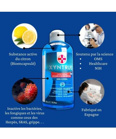 Antiseptic Mouthwash | Bio-Mouthwash XYNTRUS | Mouthwash | Mouthwash | 50 Uses | Mint | 5 Hours | For Viruses | Bacteria | Fungal | Alcohol Free Mouthwash - Buy Online on GoSupps.com
