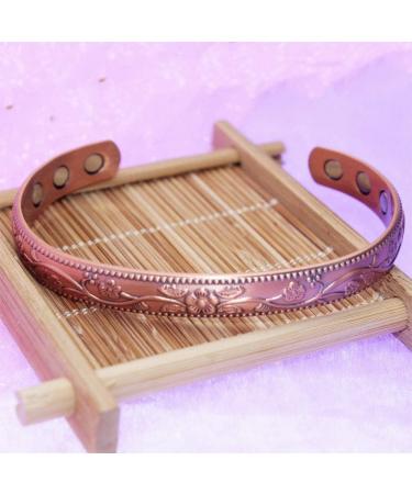 Shop Copper Magnetic Bracelet with 6 Magnets - Stylish & Therapeutic Design for Men & Women - International Shipping Available - Buy Online on GoSupps.com