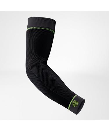 Bauerfeind ARM Sleeve - Unisex Sports Compression Sleeves for Arm Strength - 1 Pair - Ideal for Ball & Endurance Sports - Black - Buy Online on GoSupps.com