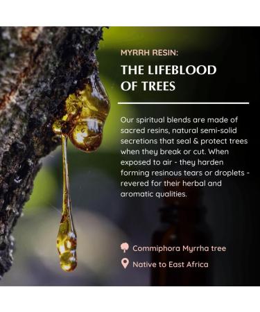 Pure Resin Mirra Essential Oil Diffuser Blend 30ml by Aromafume | Commiphora Myrrha Extract | Native to East Africa | Clears Negativity & stimulates a Spiritual Connection | Charged with Pure Resins - Buy Online on GoSupps.com