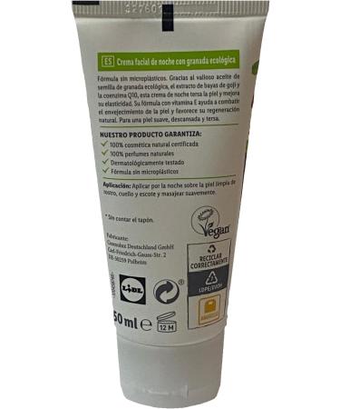 Cien Nature Anti-Wrinkle Regenerating Organic Pomegranate Facial Cream 50 ml. Improves elasticity Anti-Aging. - Buy Online on GoSupps.com