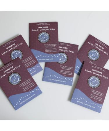 Travel Pack | Premium Unscented Laundry Detergent Sheets (2 Strips Per Pack 12 Loads) | People & Planet-Friendly | Liquidless Laundry Detergent Sheets by Nantucket Footprint