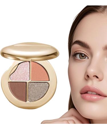 Highlighting Eye and Cheek Palette 4in1 Eyeshadow and Blush 394 Inch Daily Makeup Shine Makeup with Gloss Long Lasting Facial Skin Glows For Daily Travel No 2 - Buy Online on GoSupps.com